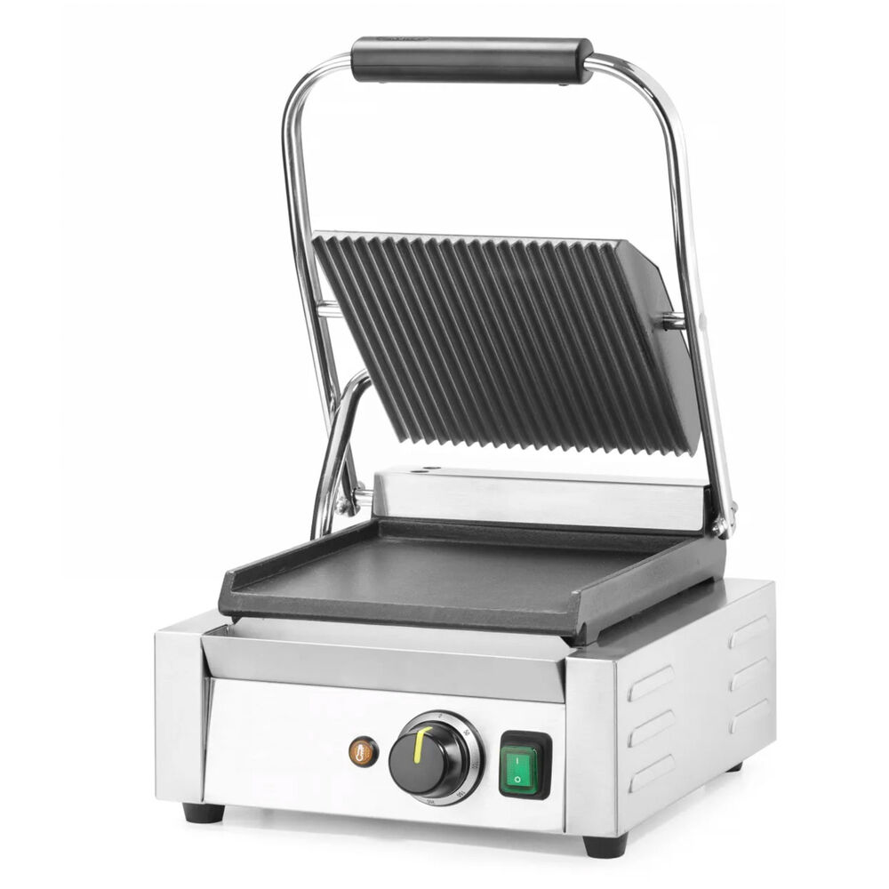 Panini grill Metos 220x230 mm slät/räfflad, singel