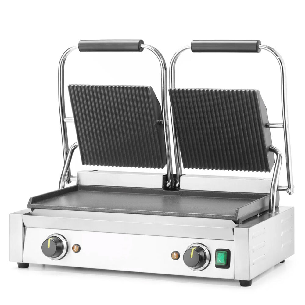Panini grill Metos 475x230 slät/räfflad, dubbel