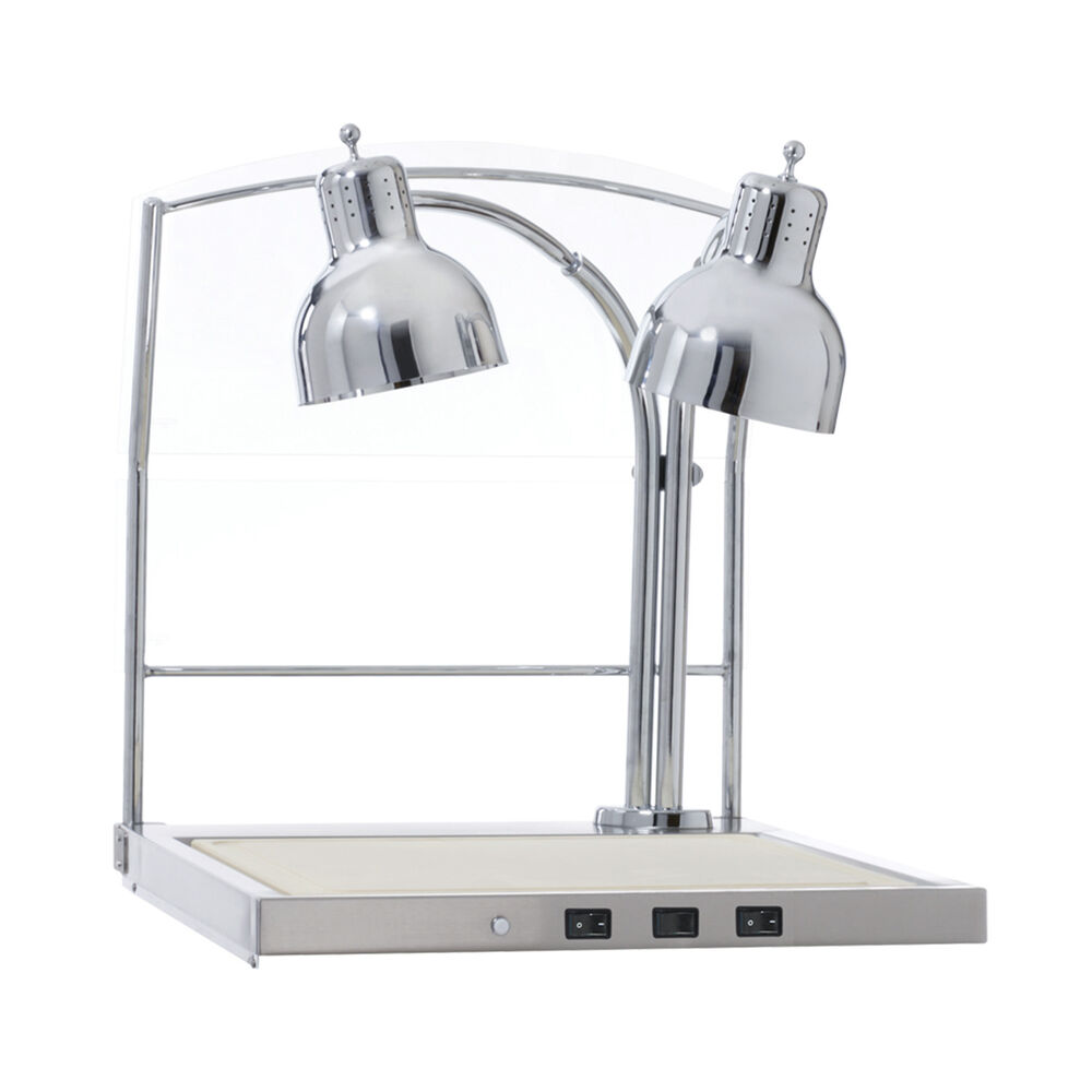 Carving station Metos CS-200/S with two lamps and sneeze guards