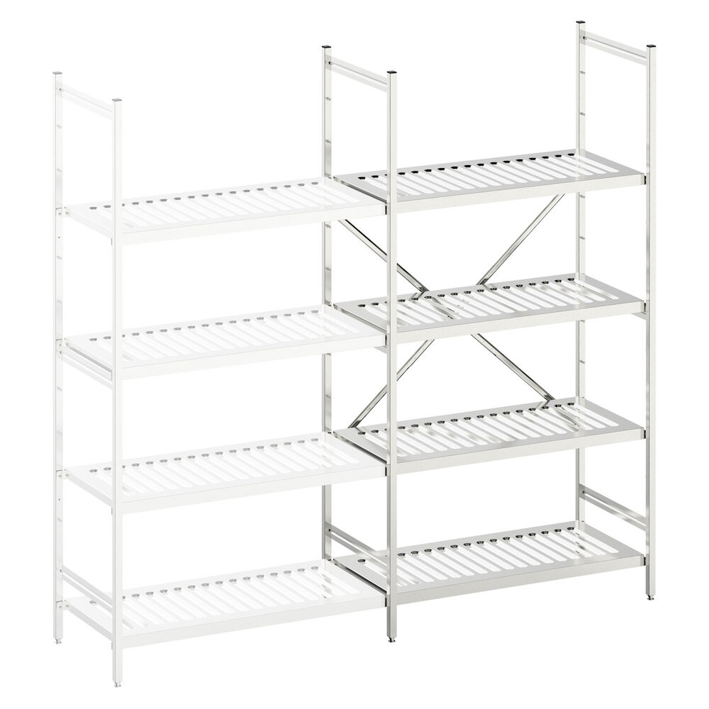 Basic shelving Metos Norm5 1200*500 with louvred shelves