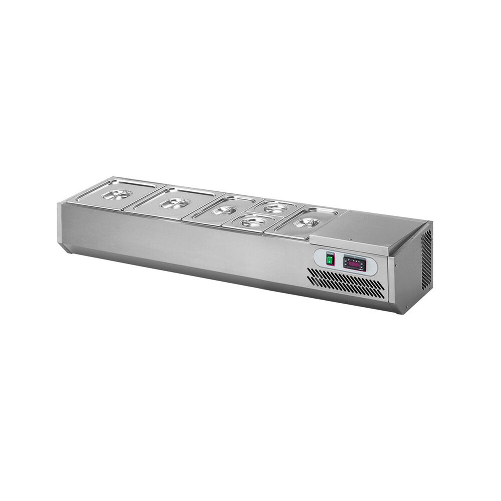 Refrigerated display Metos VPZ11-45AS, cooling unit on the left