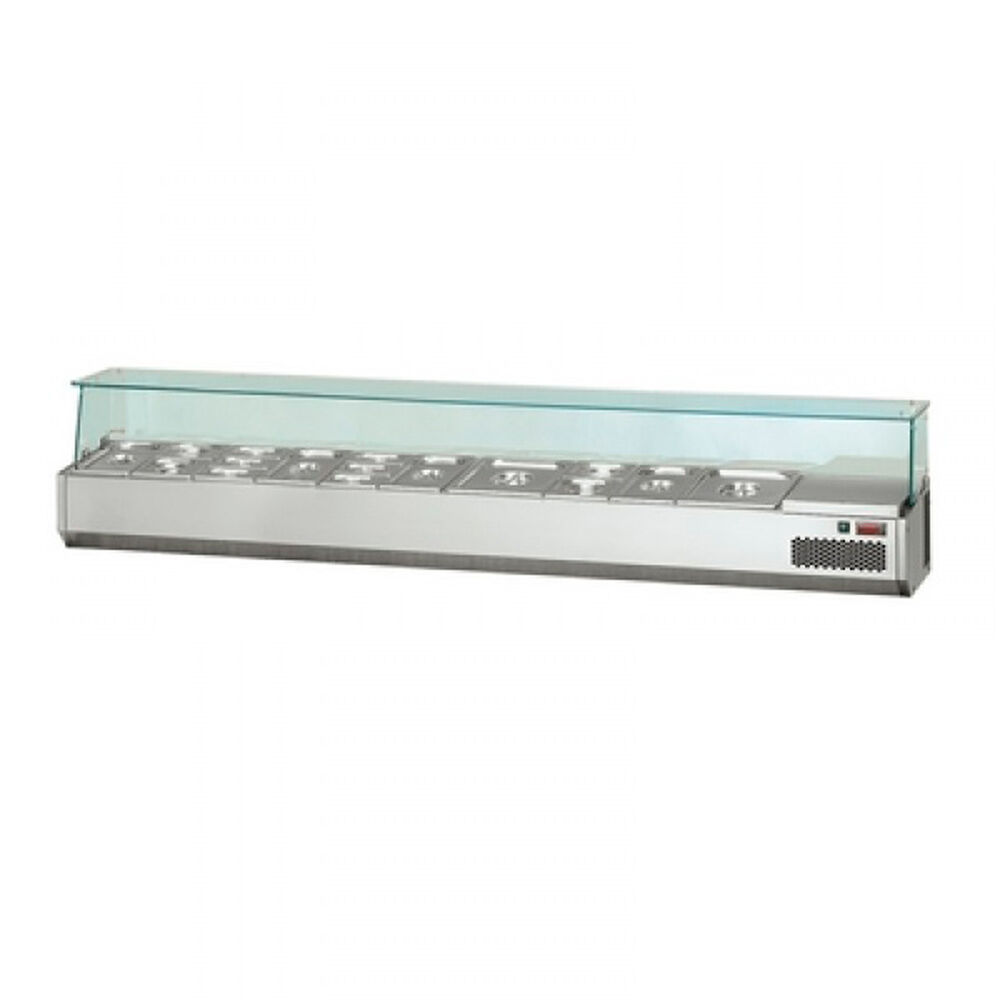 Refrigerated display Metos VPZ11-45FD, cooling unit on the right