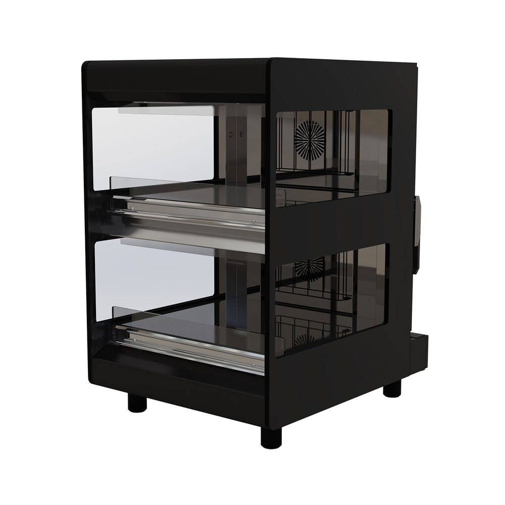 Counter top Heated display Metos Flexeserve Rear Feed 600 Zone 2 Tier,Square