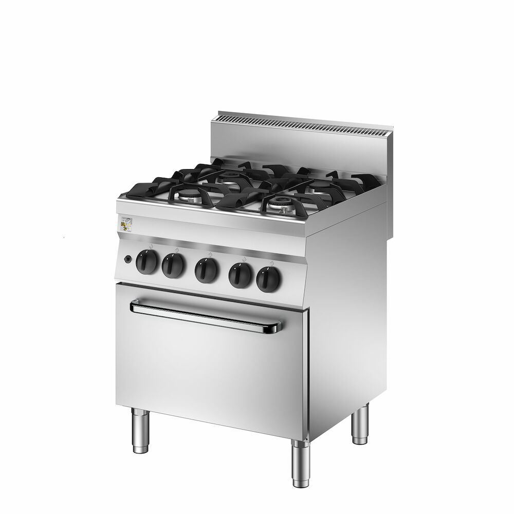 Gas range + gas oven Metos OC6FG7G