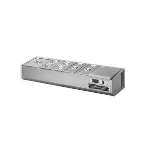 Refrigerated display Metos VPZ11-24AD cooling unit on the right