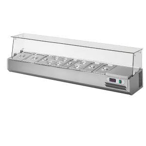 Refrigerated display Metos VPZ11-45ED, cooling unit on the right