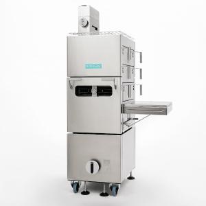 Charcoal oven Metos X3 S/S, grill drawer opening on the righ